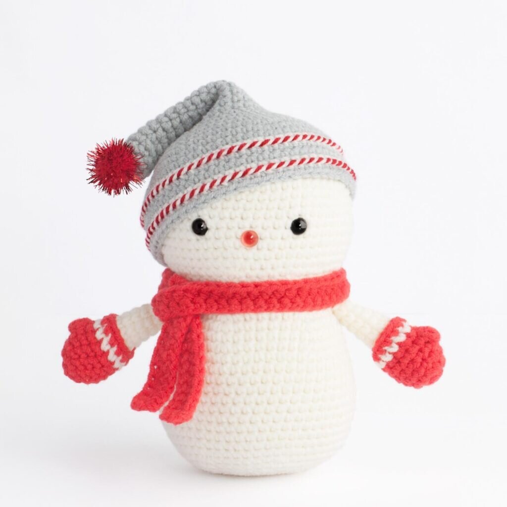 Knitting Snowman Amigurumi Free Pattern 10