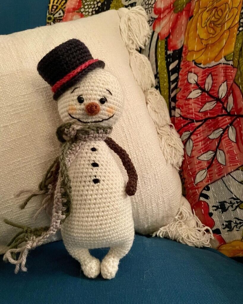 Knitting Snowman Amigurumi Free Pattern 2