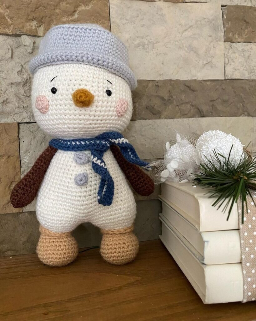 Knitting Snowman Amigurumi Free Pattern 5