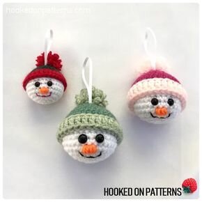 Knitting Snowman With a Hook Free Pattern 4