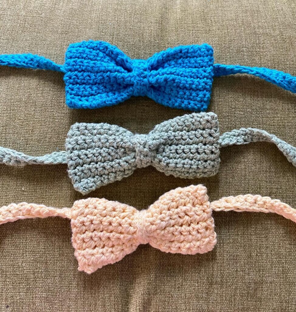 Knitting Tie and Crochet Bow Tie 2