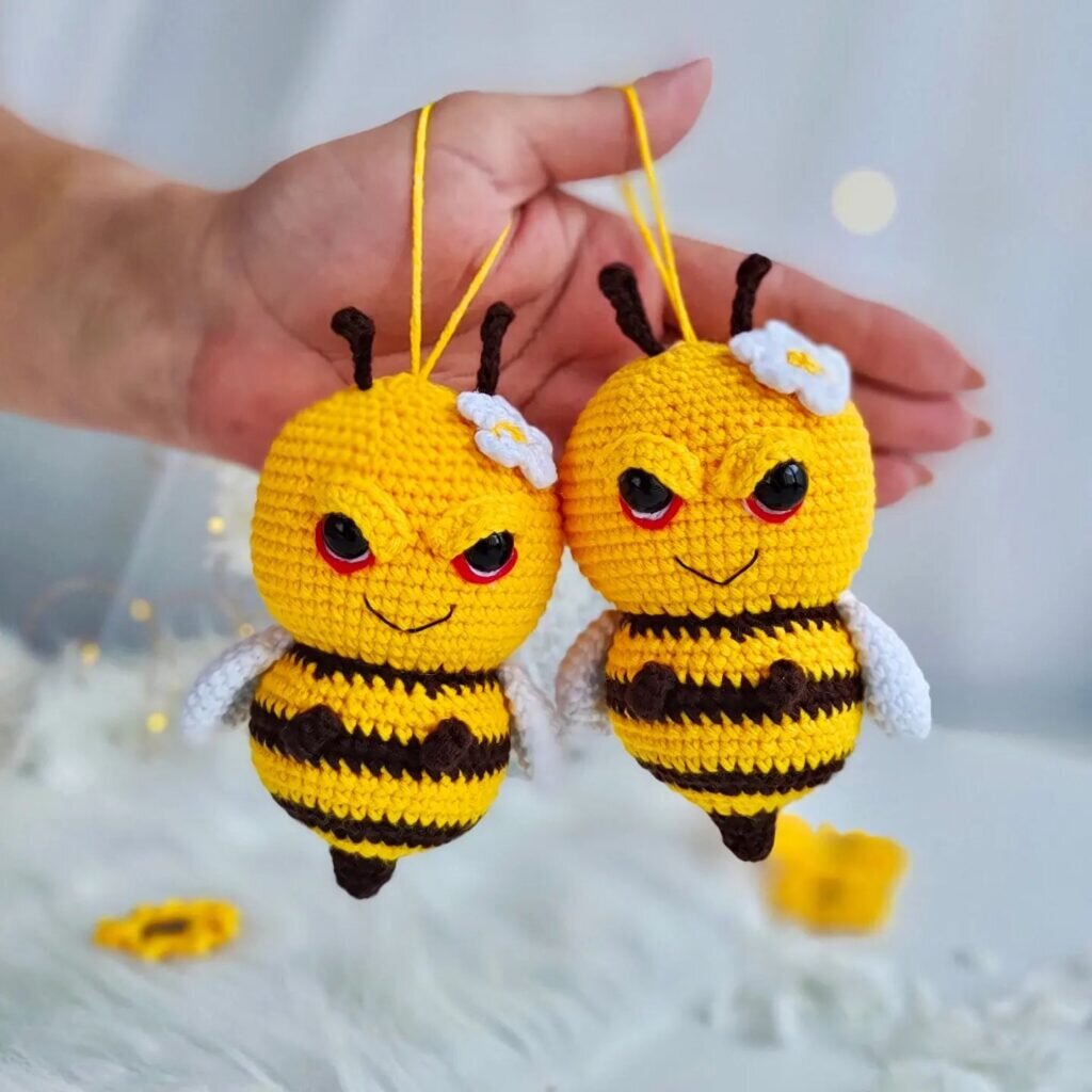 Knitting Toy Amigurumi Bee Pattern 6