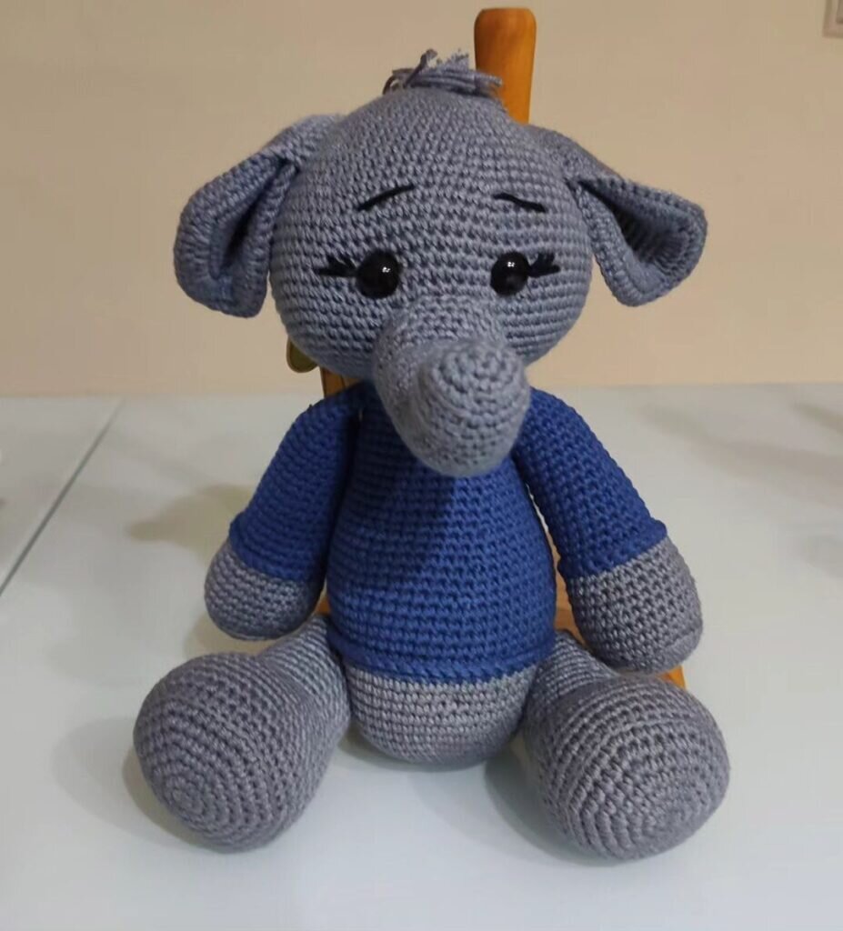 Knitting Toy Amigurumi Elephant Free Pattern 2