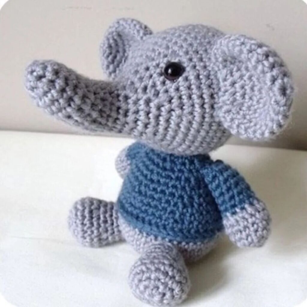 Knitting Toy Amigurumi Elephant Free Pattern 3