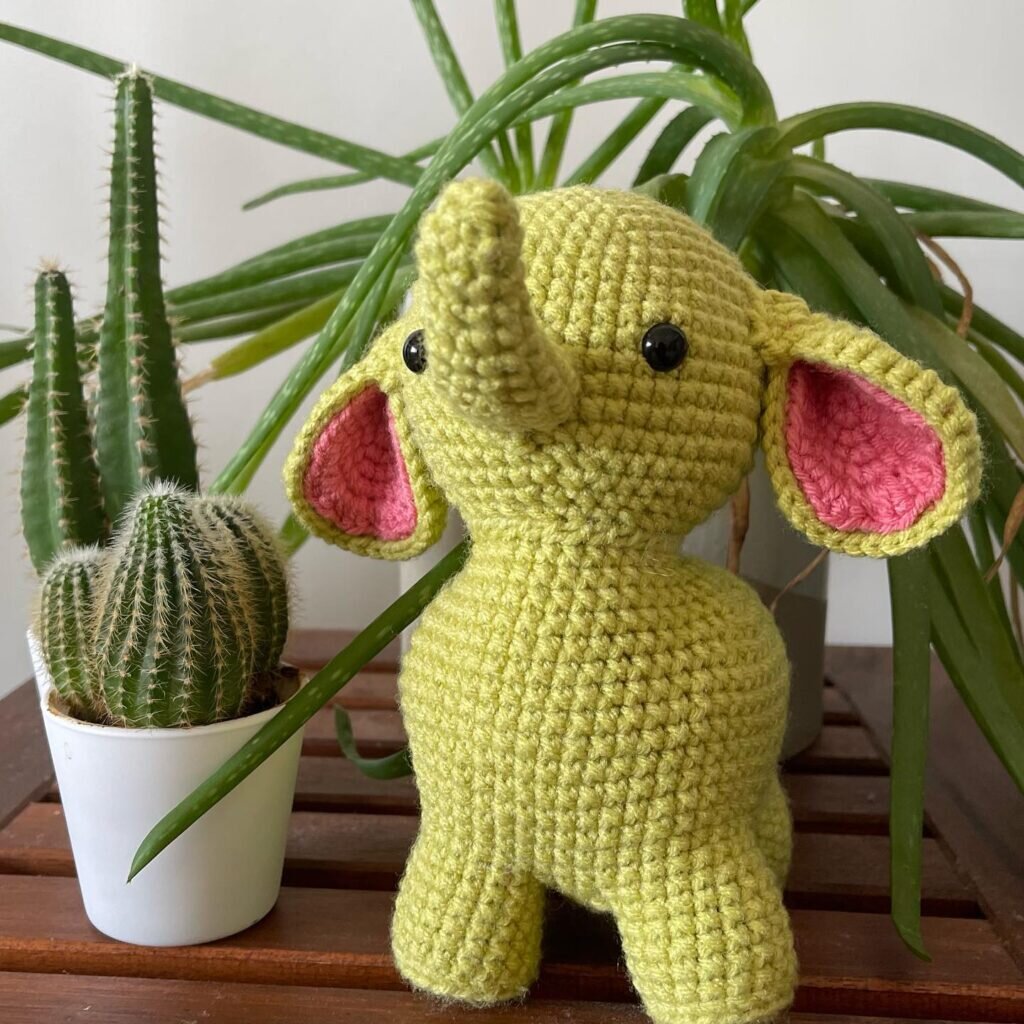 Knitting Toy Amigurumi Elephant Free Pattern 7