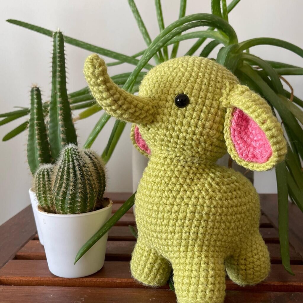 Knitting Toy Amigurumi Elephant Free Pattern 8