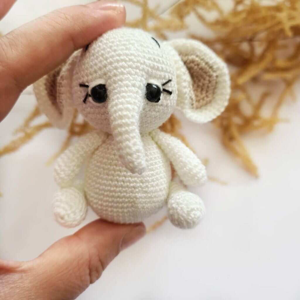 Knitting Toy Amigurumi Elephant Free Pattern 9