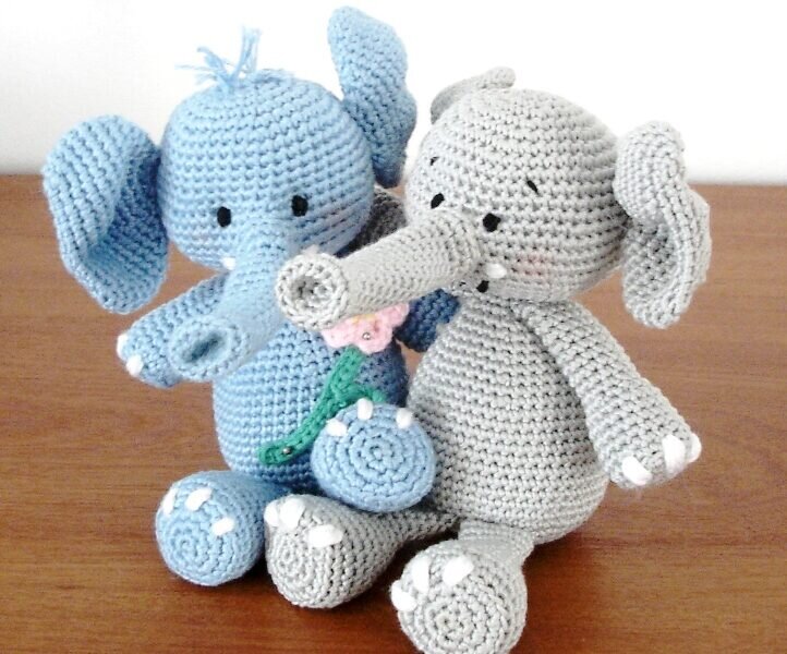 Knitting Toy Amigurumi Elephant Free Pattern