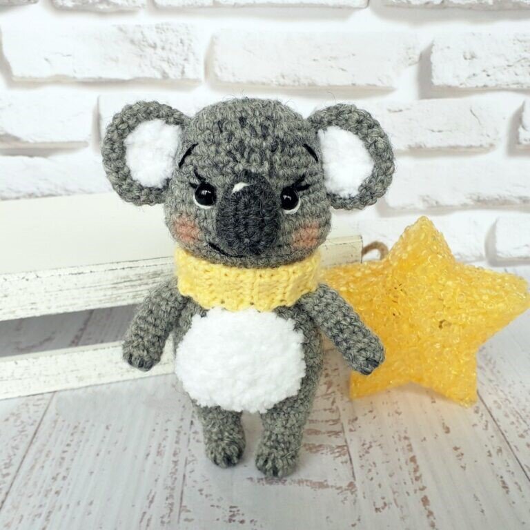 Knitting Toy Amigurumi Koala Free Pattern 1