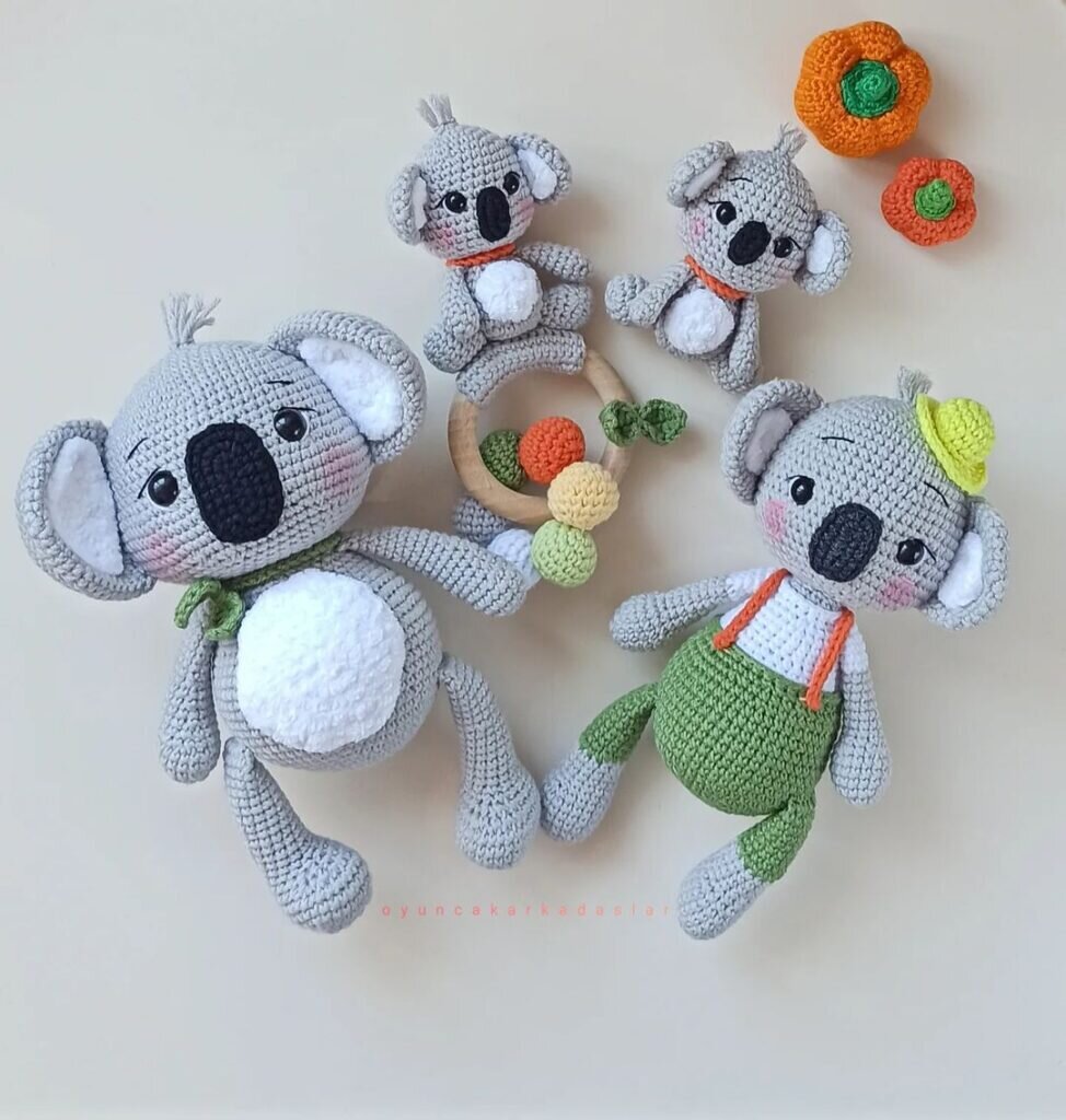 Knitting Toy Amigurumi Koala Free Pattern 4