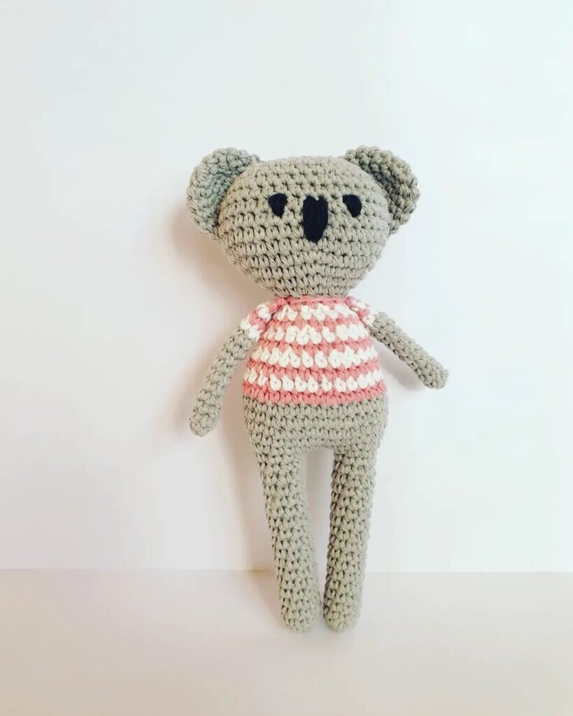 Knitting Toy Amigurumi Koala Free Pattern 6