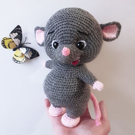 Knitting Toy Mouse Free Pattern 4