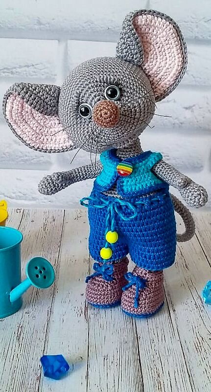 Knitting Toy Mouse Free Pattern 8