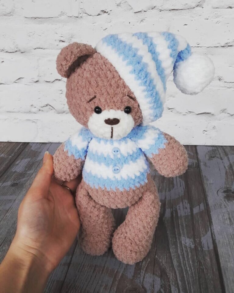 Knitting Toy Teddy Bear Free Crochet Pattern 4