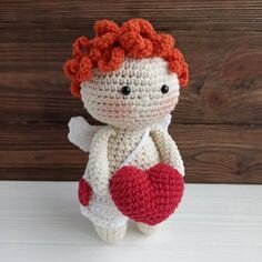 Knitting Valentine Doll Amigurumi Free Pattern 6