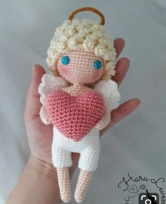 Knitting Valentine Doll Amigurumi Free Pattern 8