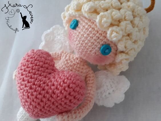 Knitting Valentine Doll Amigurumi Free Pattern 9