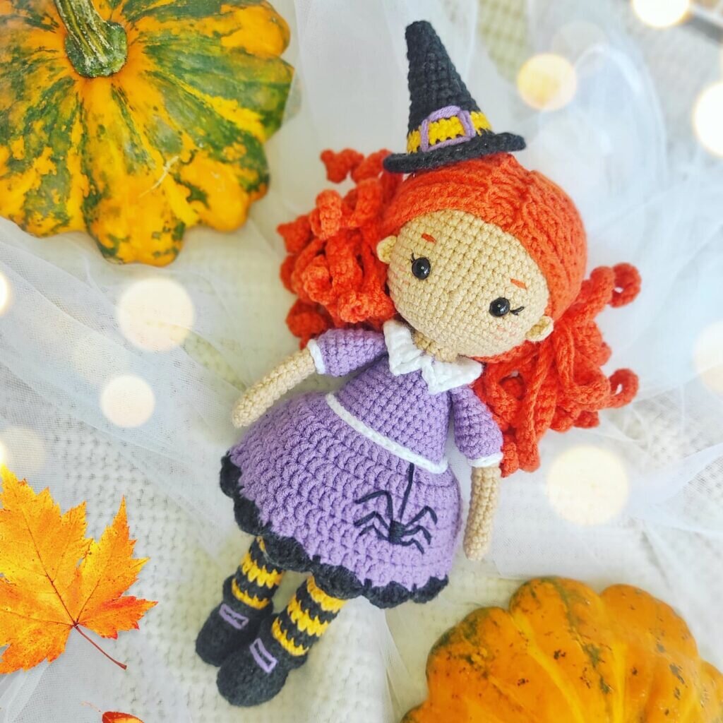 Knitting Witch Doll Amigurumi Free Pattern 2