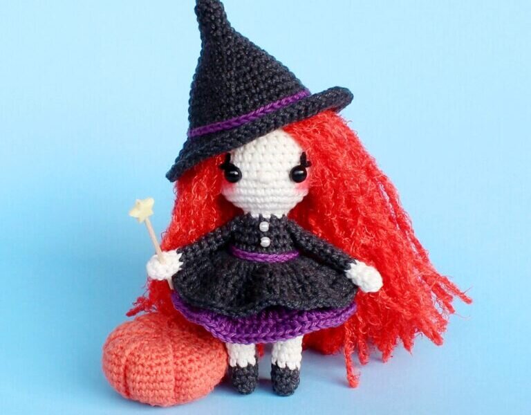 Knitting Witch Doll Amigurumi Free Pattern