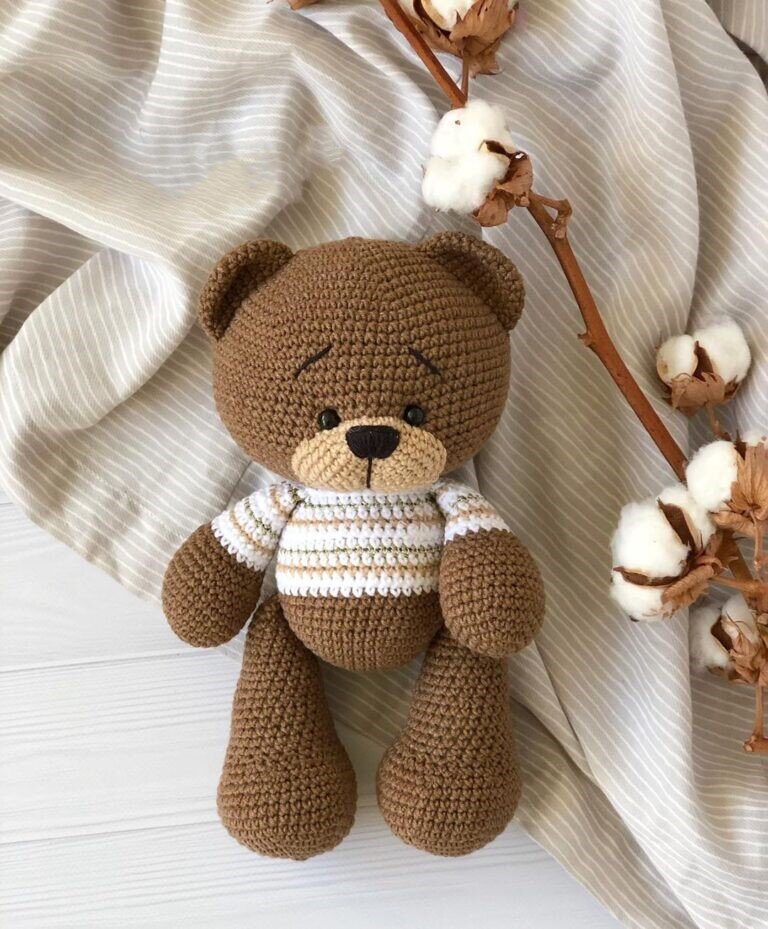 Making a Knitted Teddy Bear 4