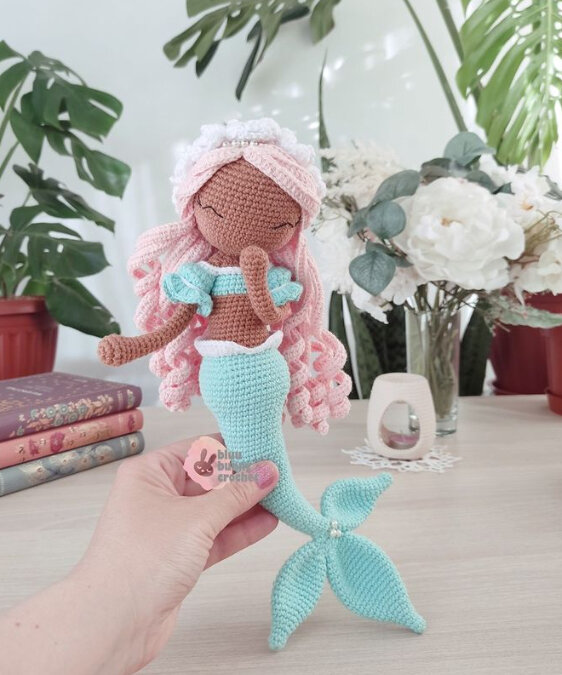 Mermaid Doll Amigurumi Free Pattern 1