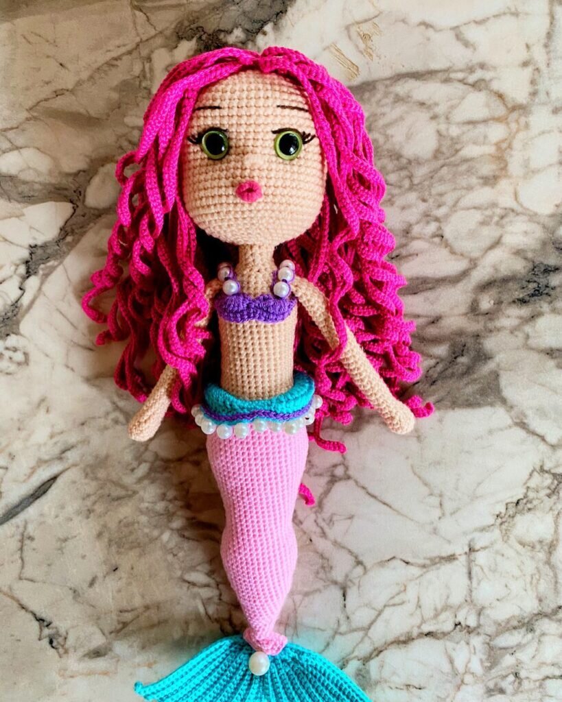 Mermaid Doll Amigurumi Free Pattern 3