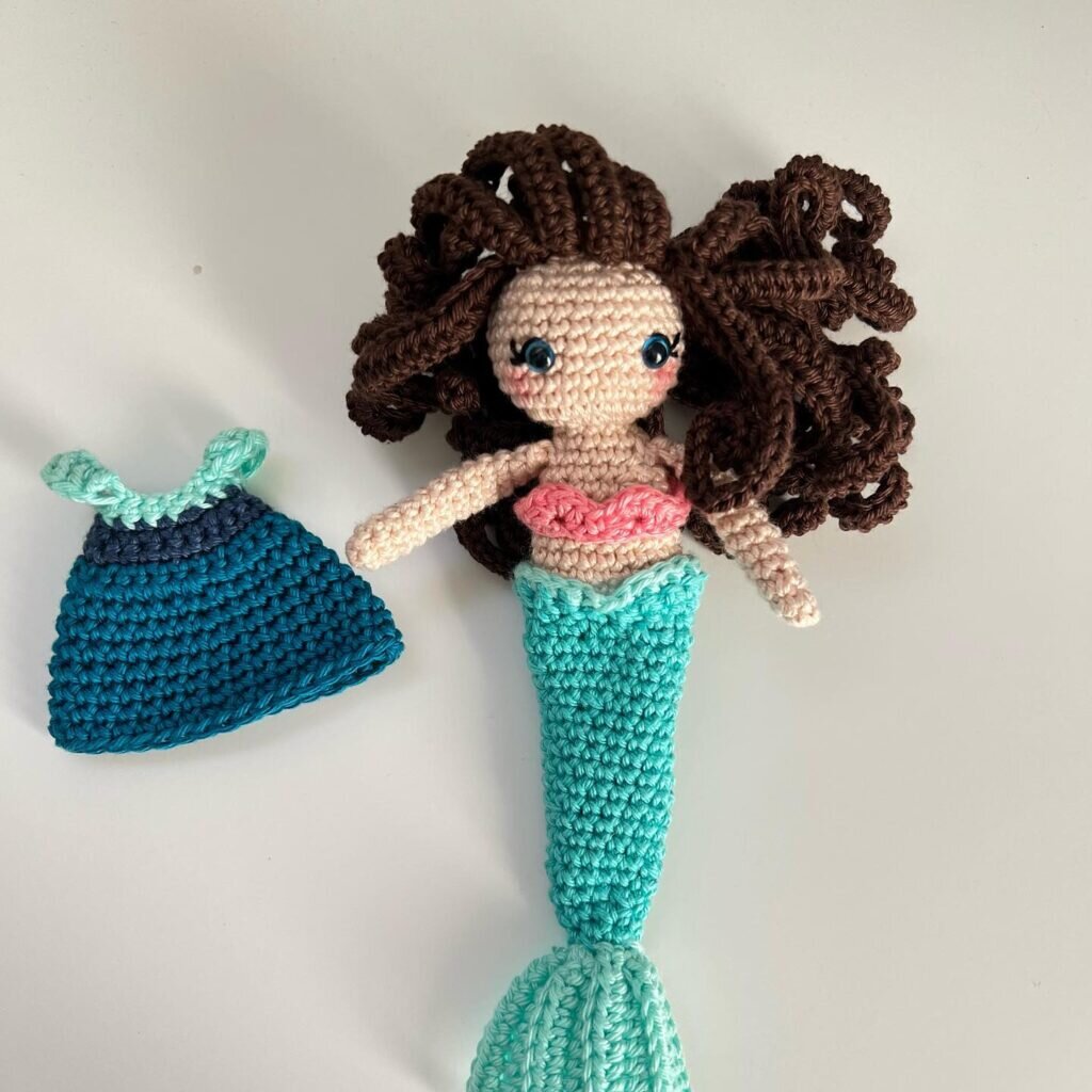 Mermaid Doll Amigurumi Free Pattern 5