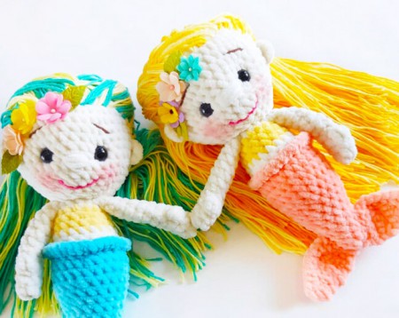 Mermaid Doll Amigurumi Free Pattern