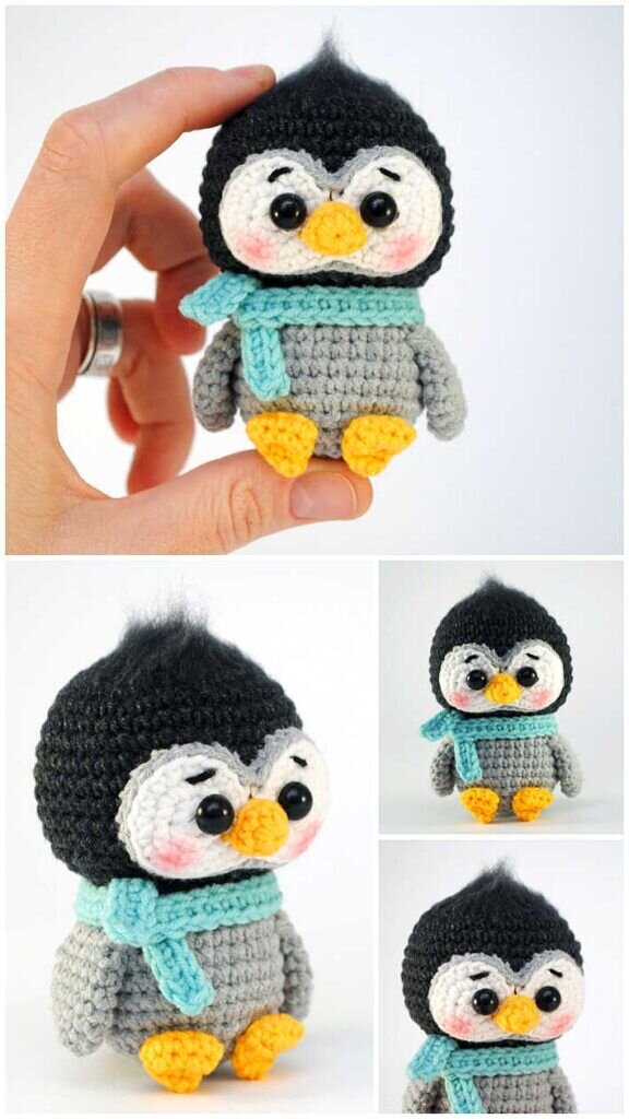 Mini Penguin Amigurumi Free Pattern 1