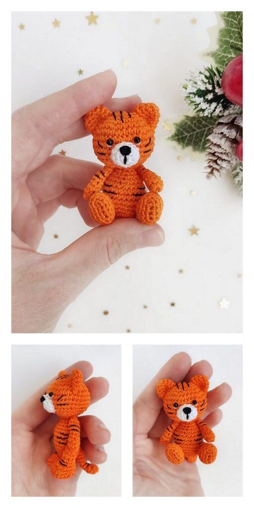 Mini Tiger Amigurumi Free Pattern 1