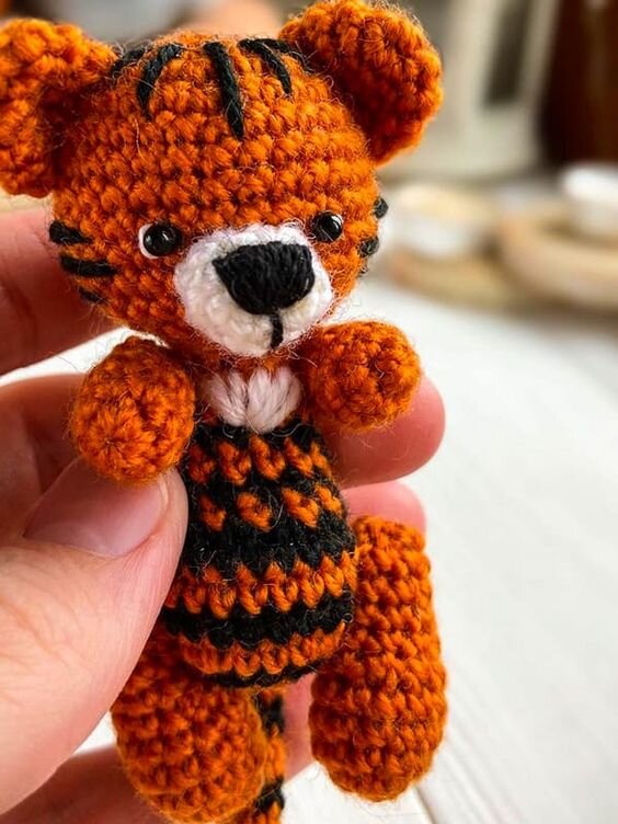 Mini Tiger Amigurumi Free Pattern 3