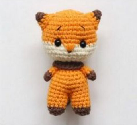 Mini Tiger Amigurumi Free Pattern 5