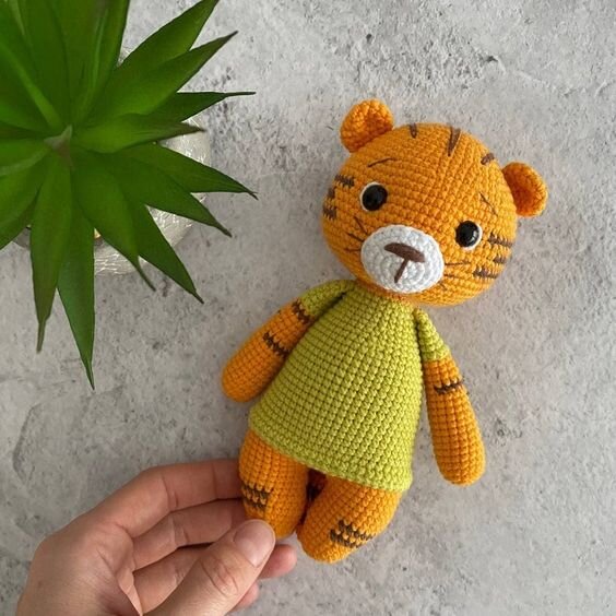 Mini Tiger Amigurumi Free Pattern 6