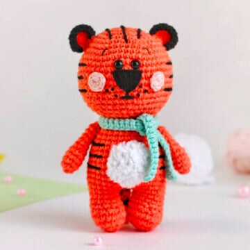 Mini Tiger Amigurumi Free Pattern