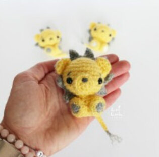 Mini Toy Amigurumi Lion Pattern 1