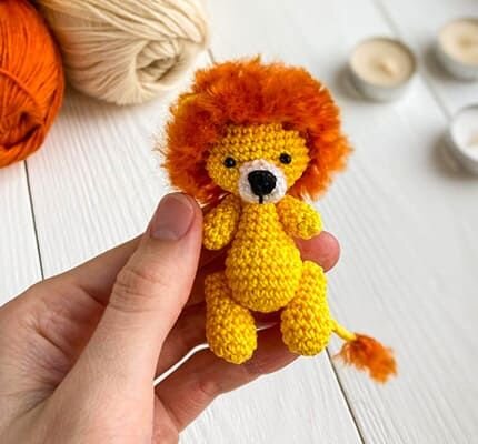 Mini Toy Amigurumi Lion Pattern 6