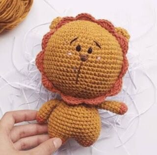 Mini Toy Amigurumi Lion Pattern 8