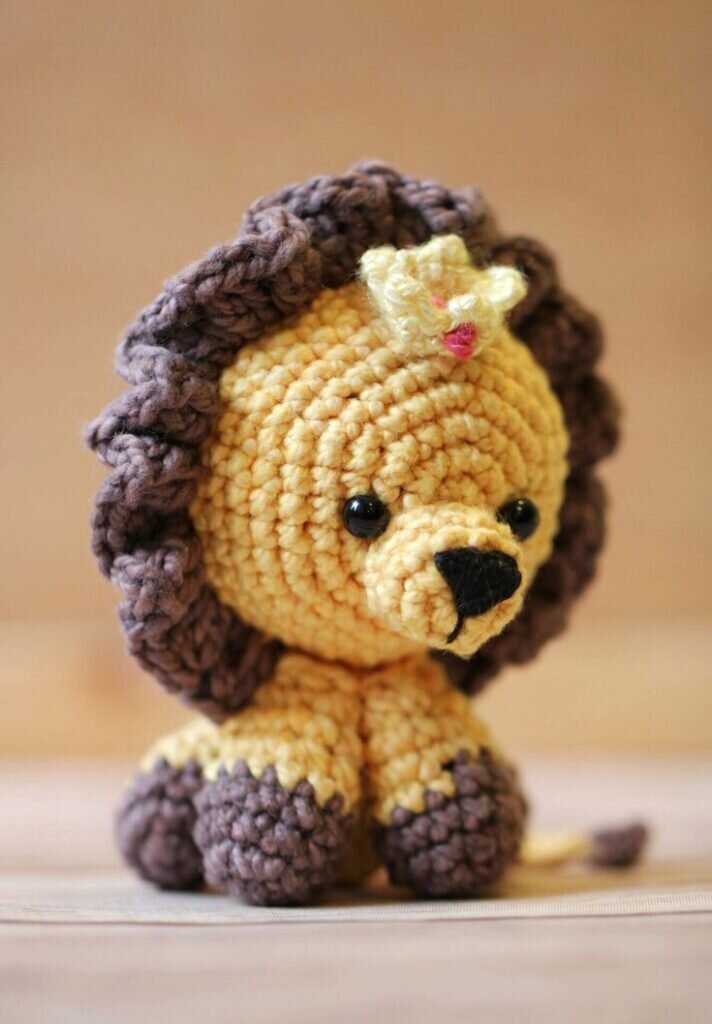 Mini Toy Amigurumi Lion Pattern 9