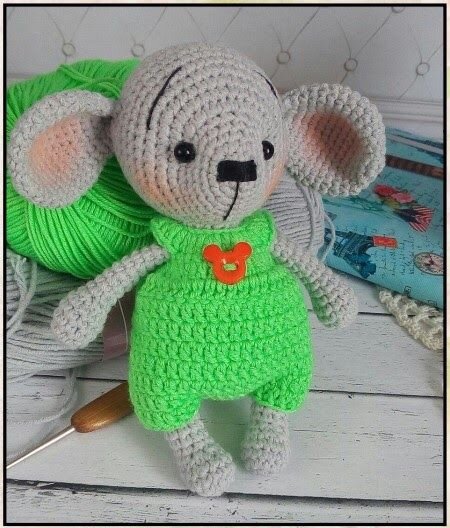 Mouse Gustavo Amigurumi Free Pattern 3