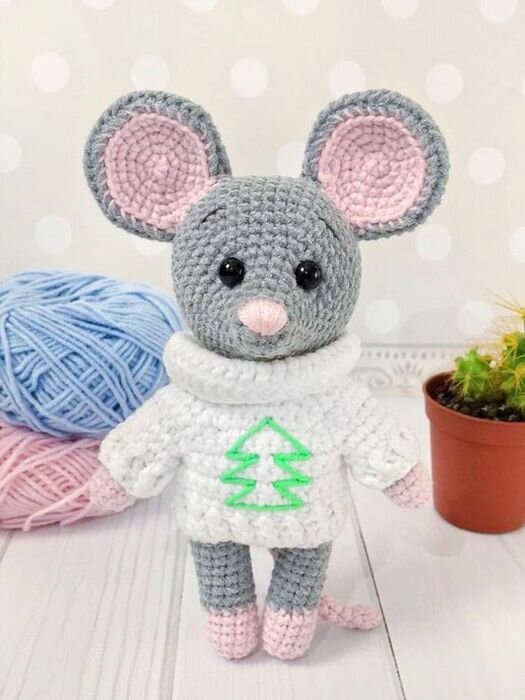 Mouse Gustavo Amigurumi Free Pattern 6