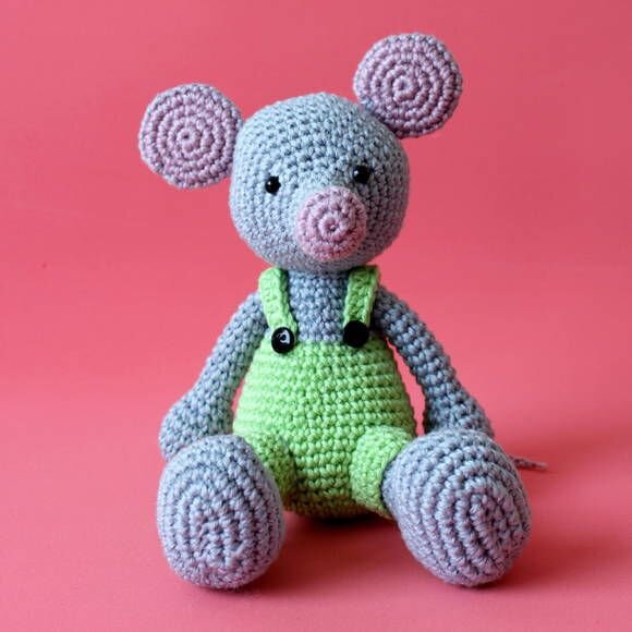 Mouse Gustavo Amigurumi Free Pattern 7