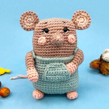 Mouse Gustavo Amigurumi Free Pattern