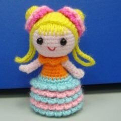 Pencil Shaped Knitted Amigurumi Doll Pattern