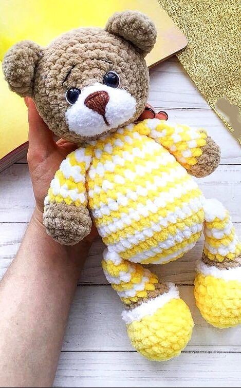 Plush Bear Amigurumi Toy Free Pattern 1