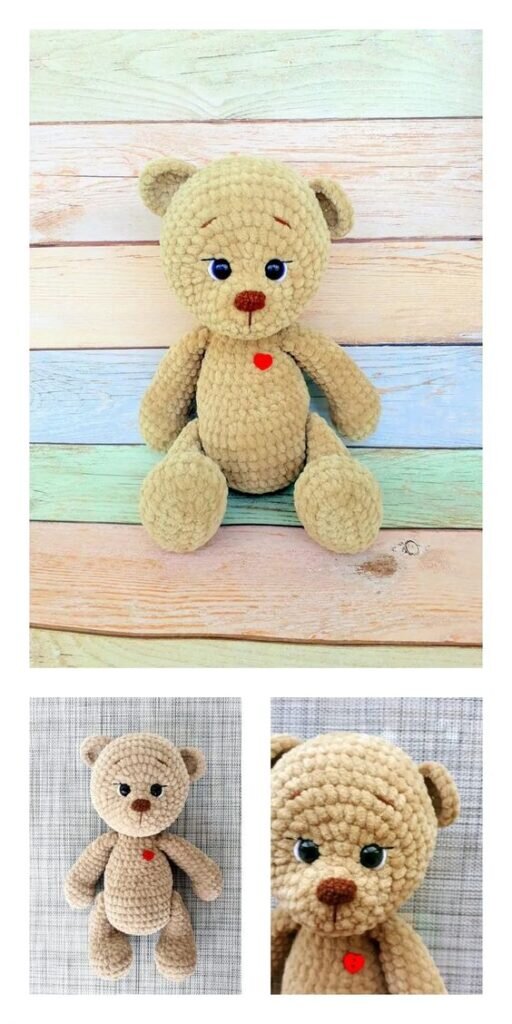 Plush Bear Amigurumi Toy Free Pattern 5