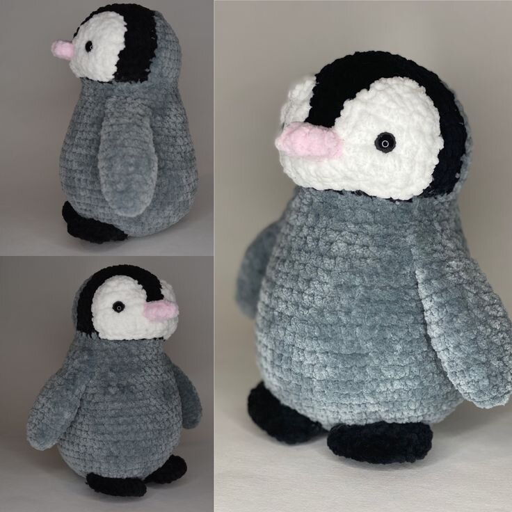 Plush Penguin Amigurumi Free Pattern 1