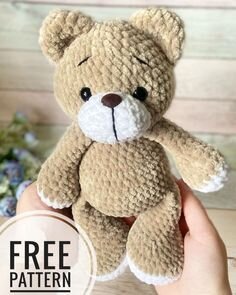 Plush Teddy Bear Amigurumi Free Pattern 4