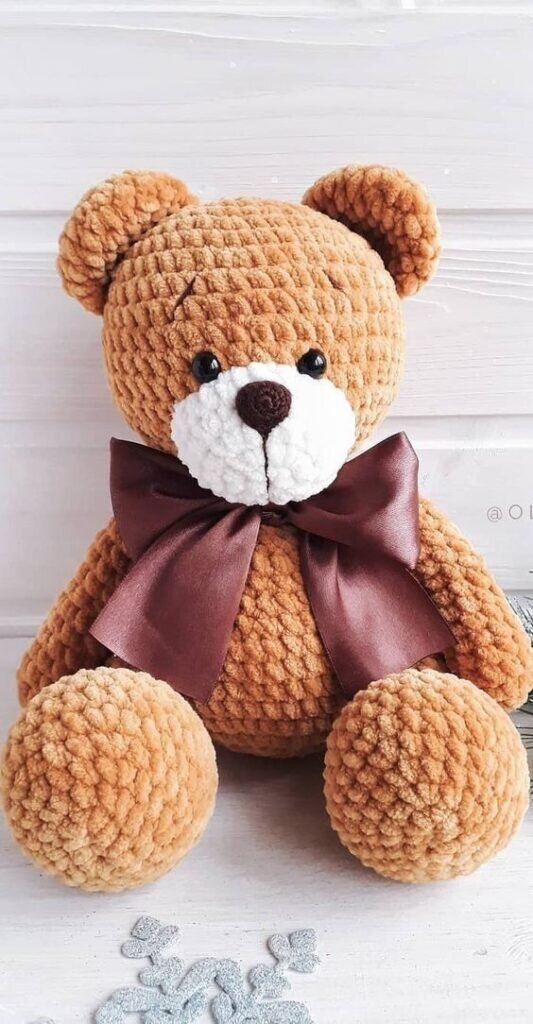 Plush Teddy Bear Amigurumi Free Pattern 6