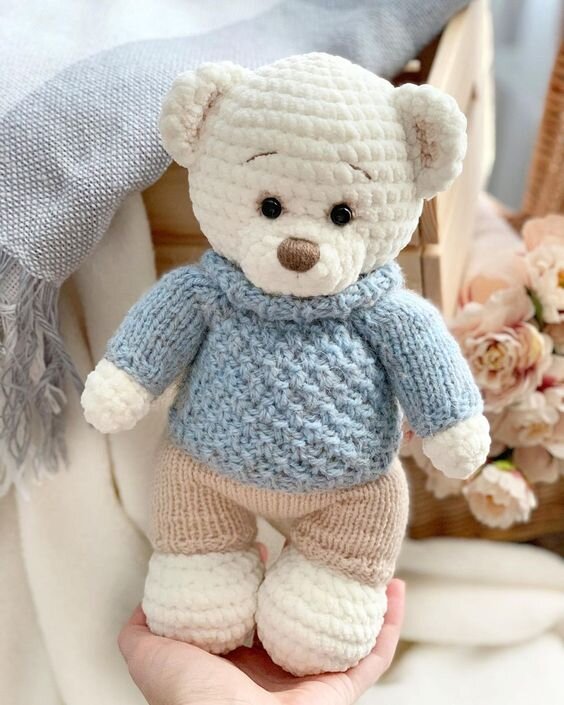 Plush Teddy Bear Amigurumi Free Pattern 8