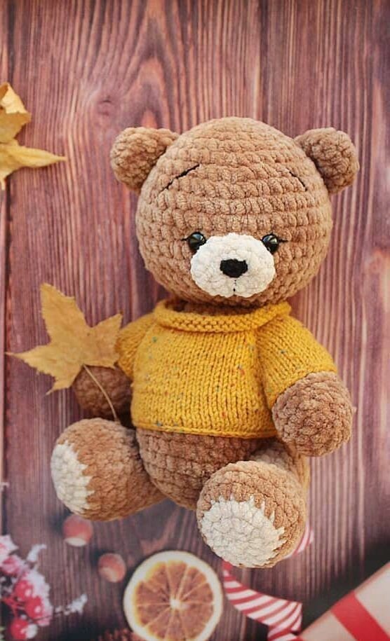 Plush Teddy Bear Amigurumi Free Pattern 9